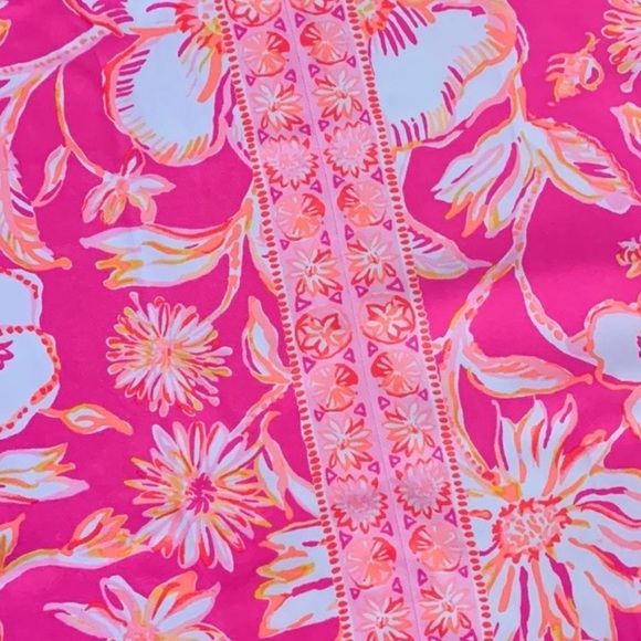 Lilly Pulitzer Alli Prosecco Pink Floral Halter Swing Dress - Picture 10 of 14